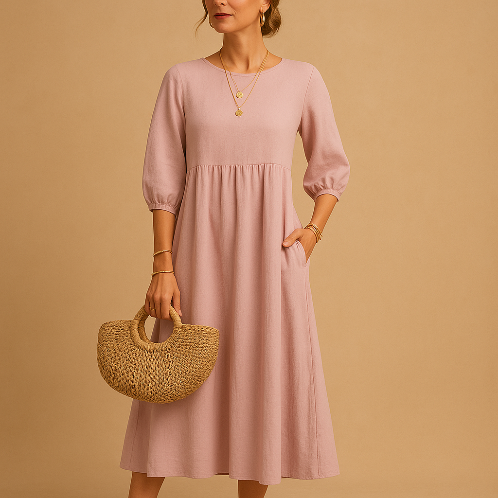 Long casual chic dress for women | Clara