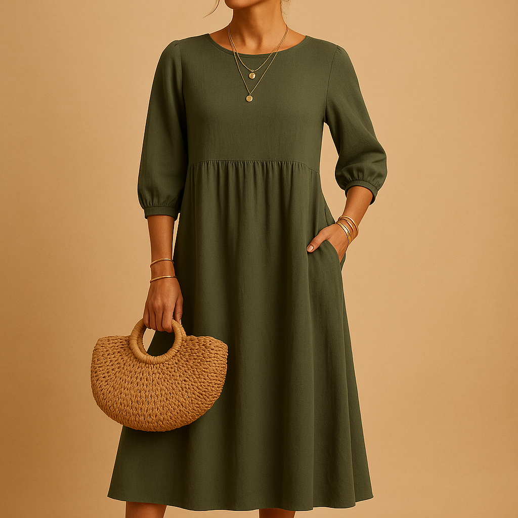 Long casual chic dress for women | Clara