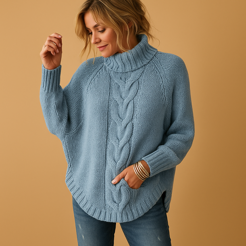 Long chunky knit sweater for women | Verica