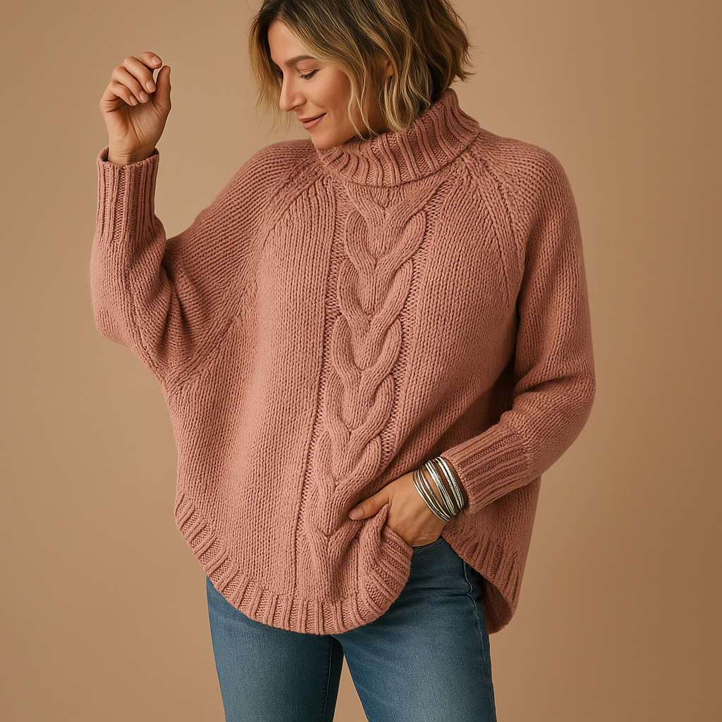 Long chunky knit sweater for women | Verica