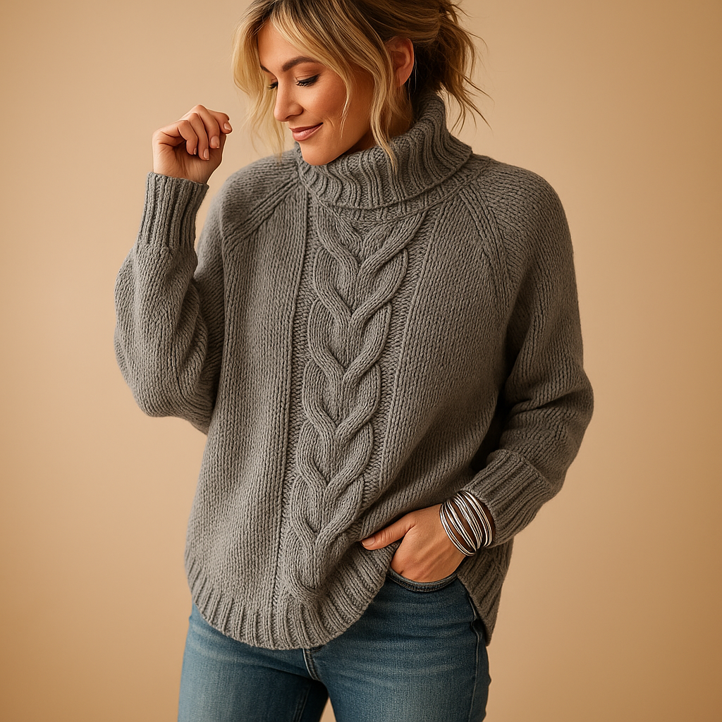 Long chunky knit sweater for women | Verica