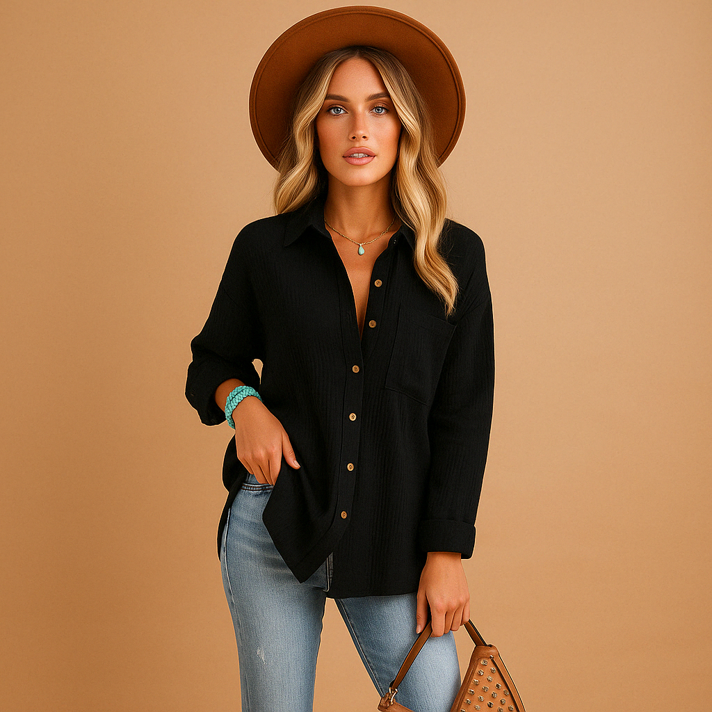 Long sleeve polo shirt for women | Grace