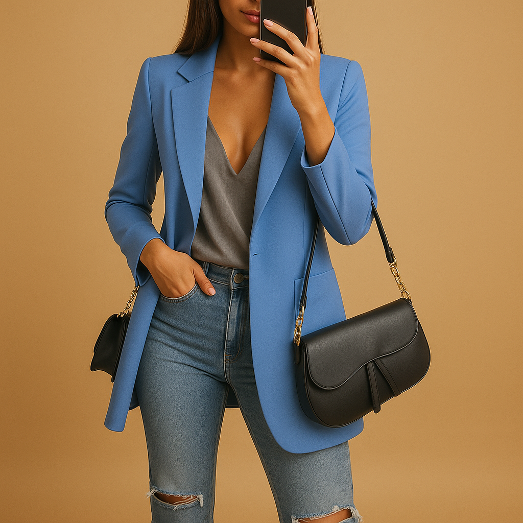 Long tailored blazer for women | Elise