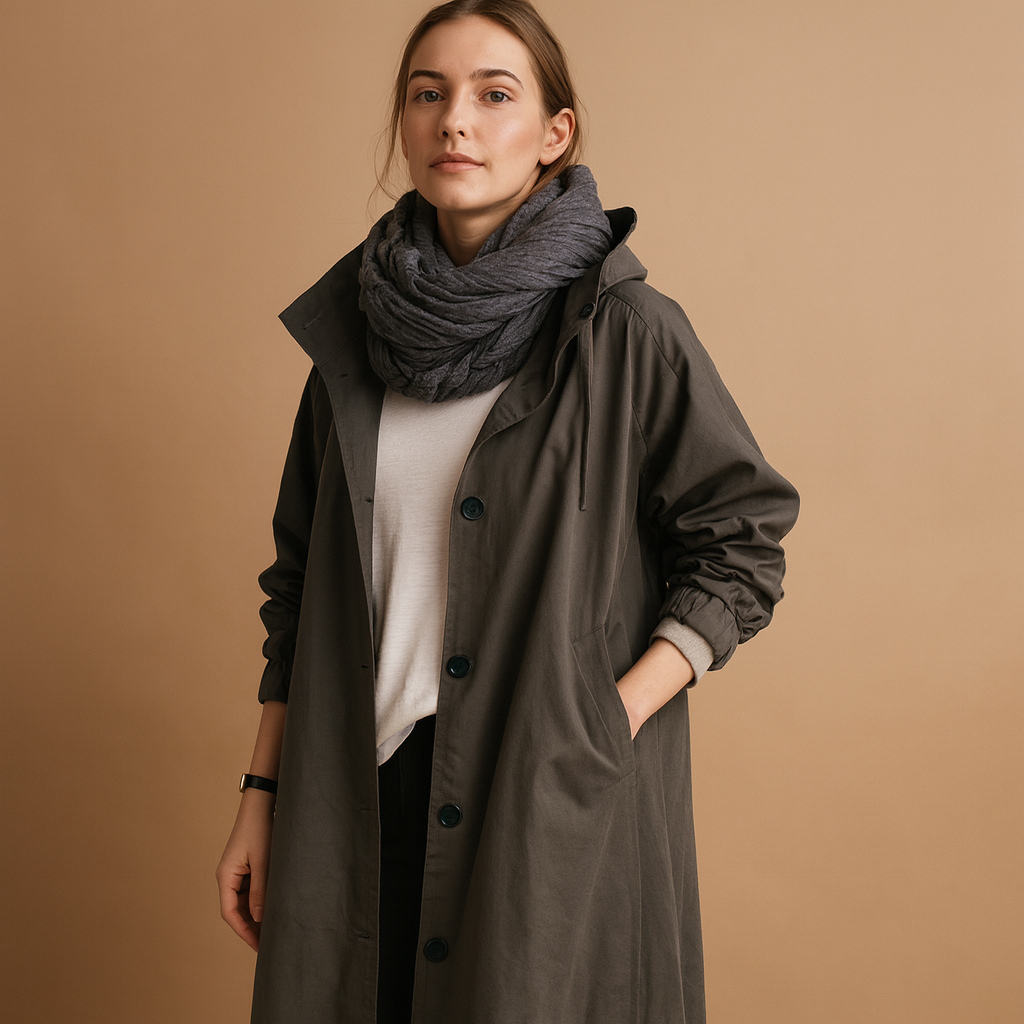 Long waterproof raincoat for women | Clarissa