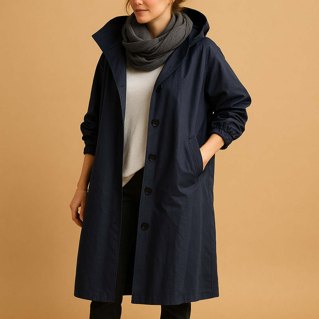 Long waterproof raincoat for women | Clarissa