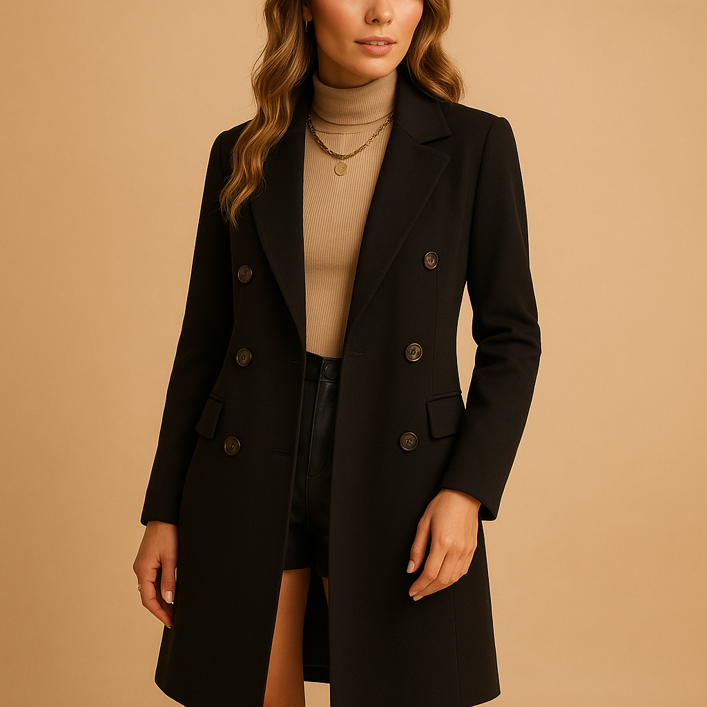 Long winter coat for women | Elara