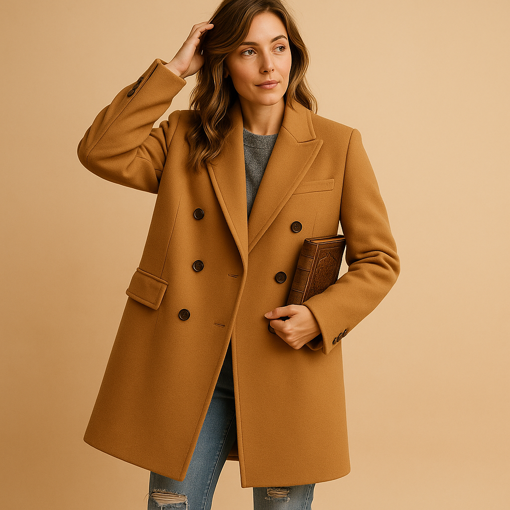 Long winter coat for women | Elara