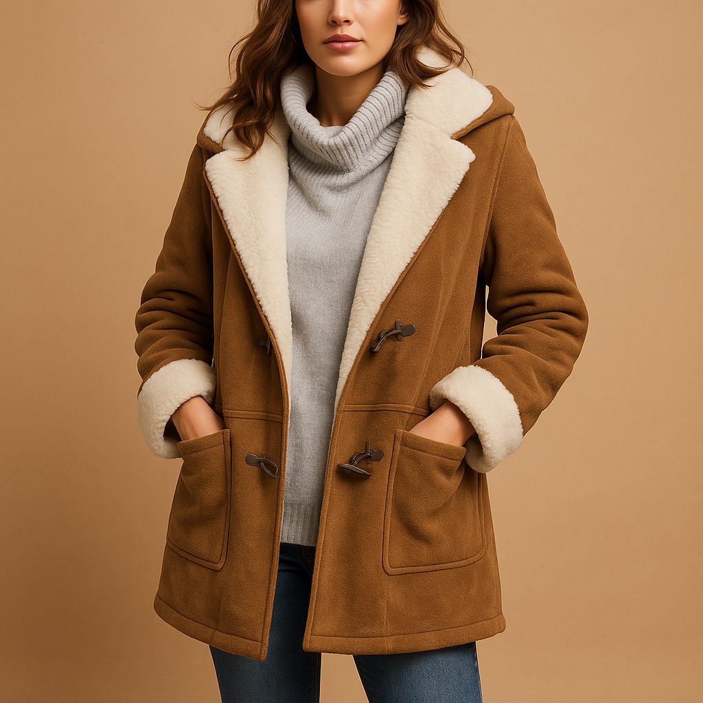 Long winter hooded coat for women | Lavinia