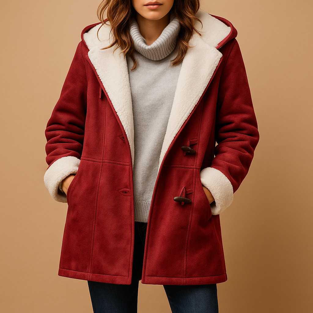 Long winter hooded coat for women | Lavinia