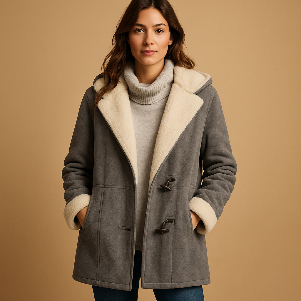 Long winter hooded coat for women | Lavinia