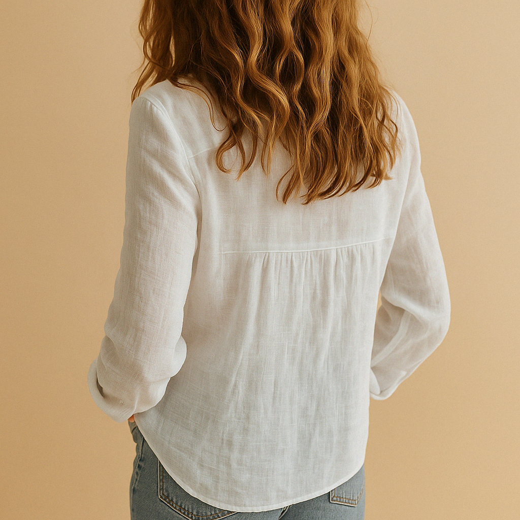 Loose-fit casual blouse with soft breathable fabric for women | Hazel