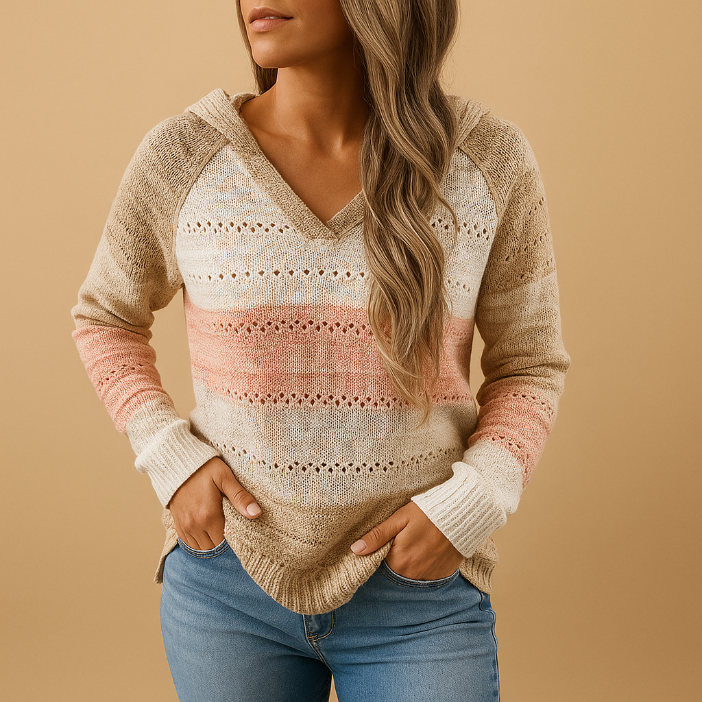Loose-fit V-neck sweater for women | Avalynn