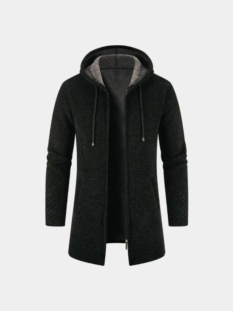 Lugano Knitted Hooded Winter Coat for Men