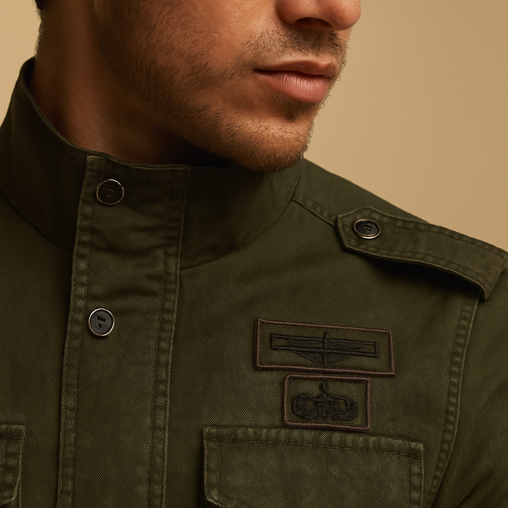 Men’s biker jacket with long sleeves | Dominic