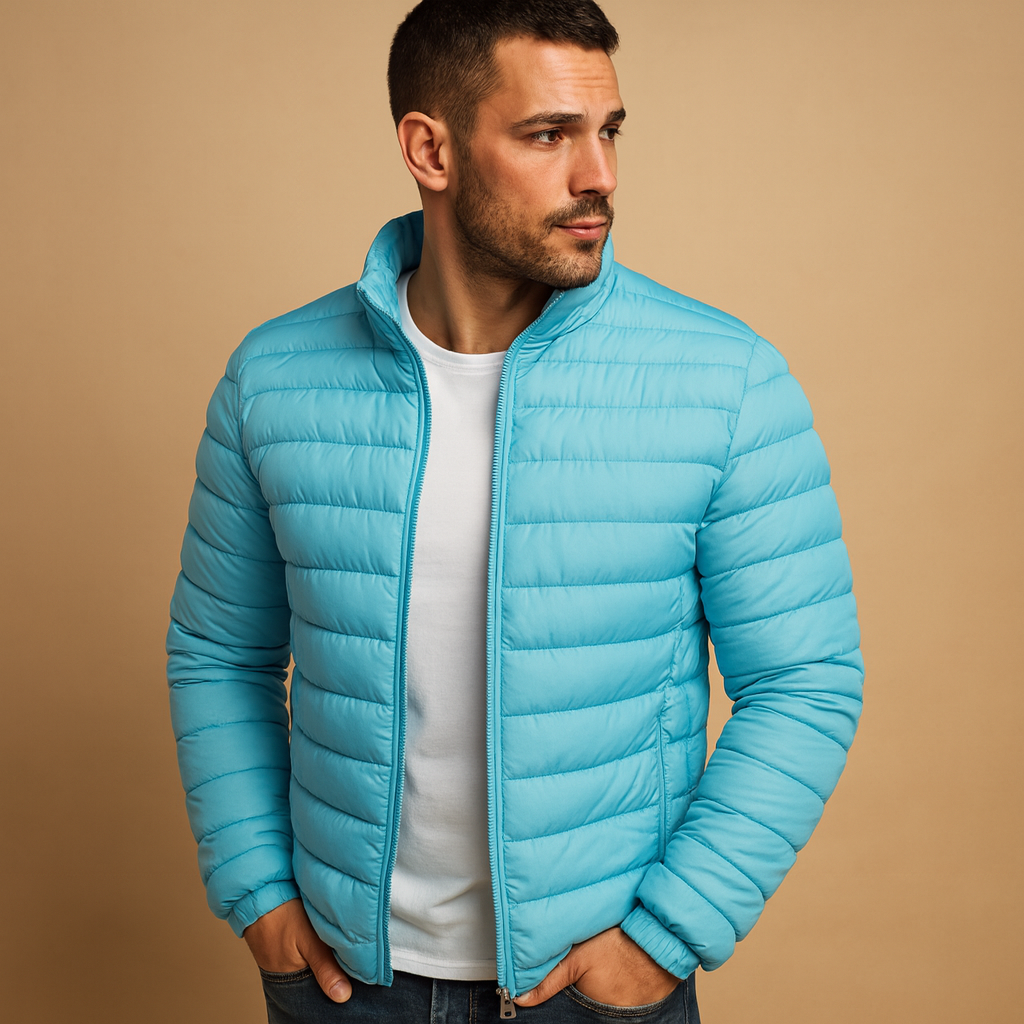 Men’s puffer jacket with hood | Roland