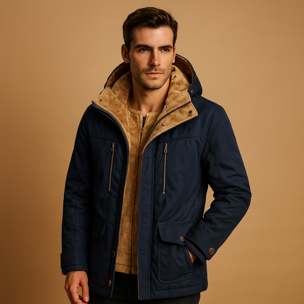 Men’s winter coat with hood | Oliver