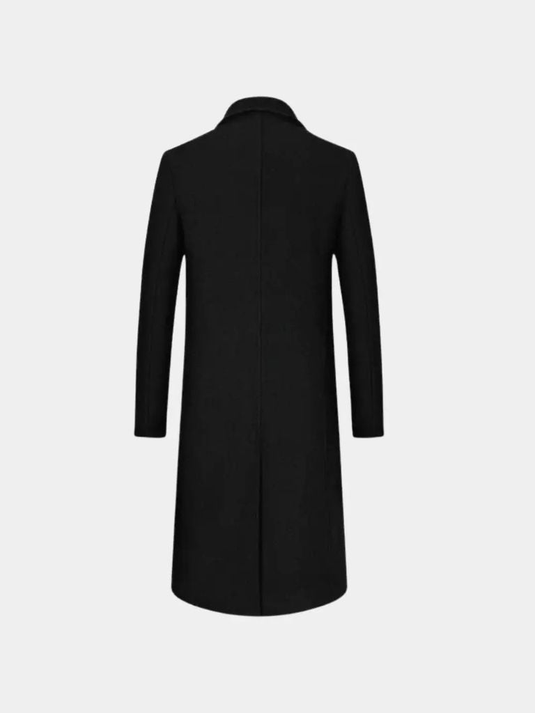 Mens Wool Blend Trench Coat for Men