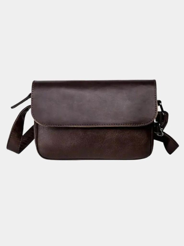 Milan Essential Leather Shoulder Bag for Men