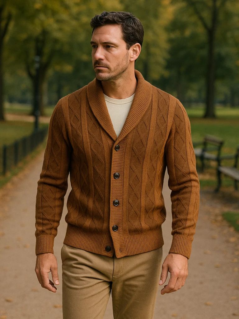 Minimalist Cardigan for Men