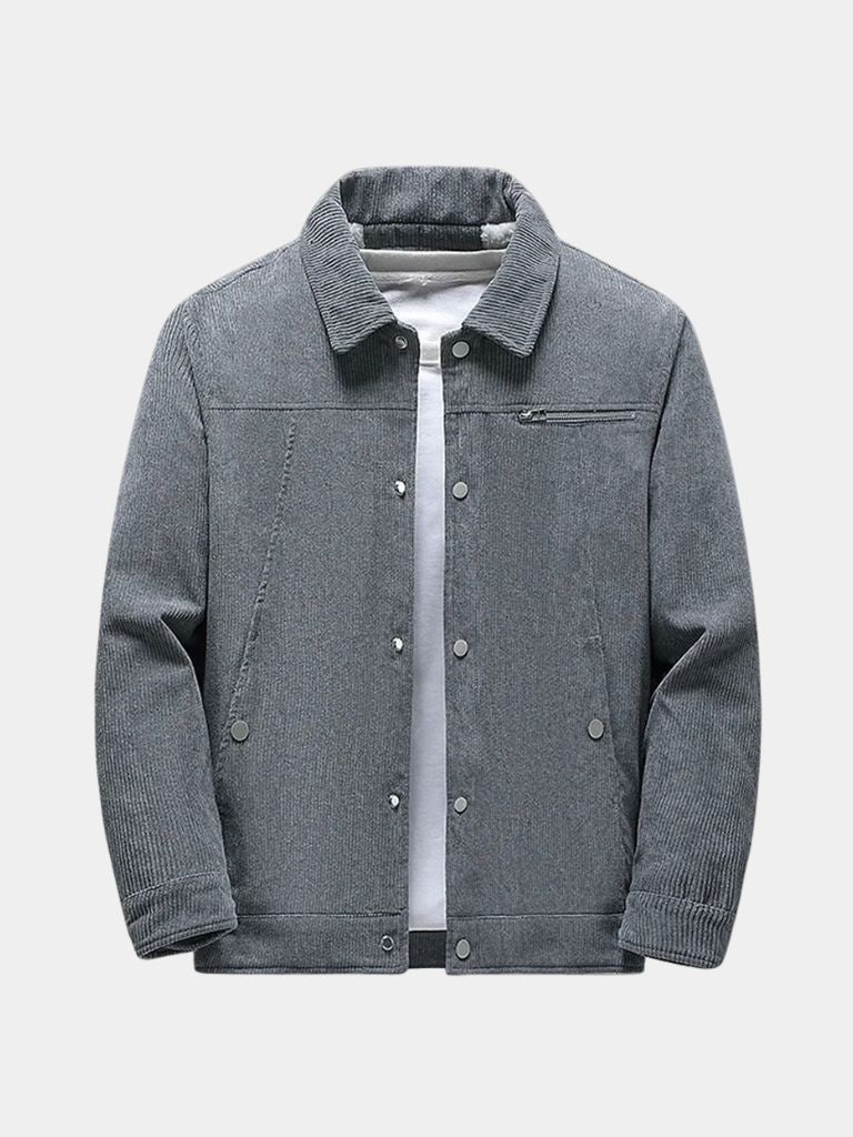 Minimalist Corduroy Sherpa Jacket for Men