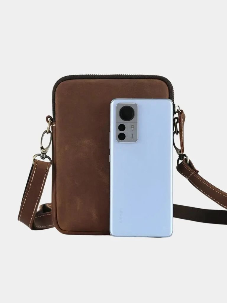 Minimalist Crossbody Leather Bag for Men