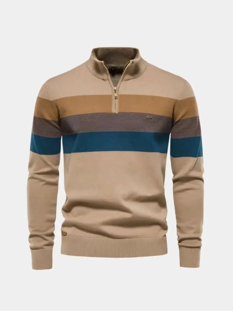 Minimalist High Collar Sweater for Men