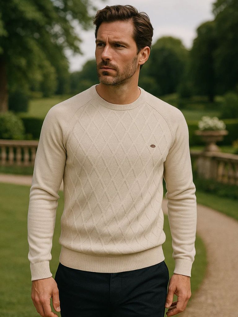 Minimalist Knit Pullover for Men