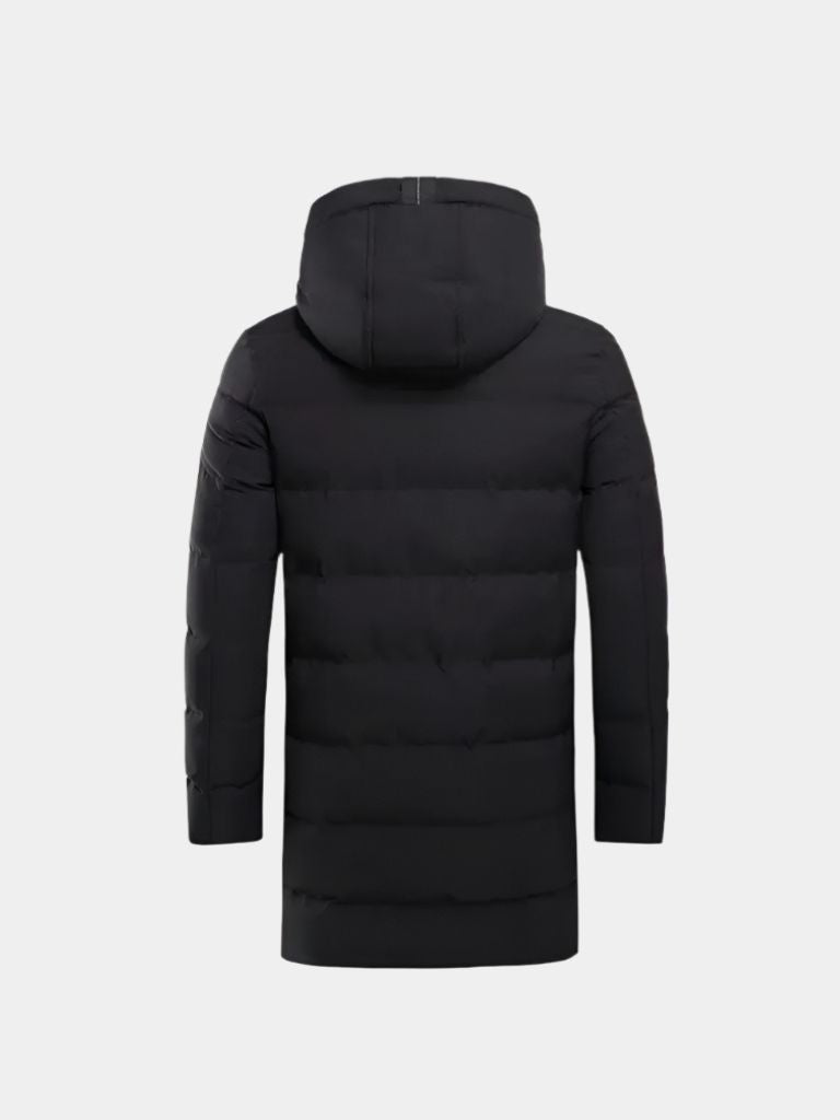 Minimalist Long Puffer Jacket for Men