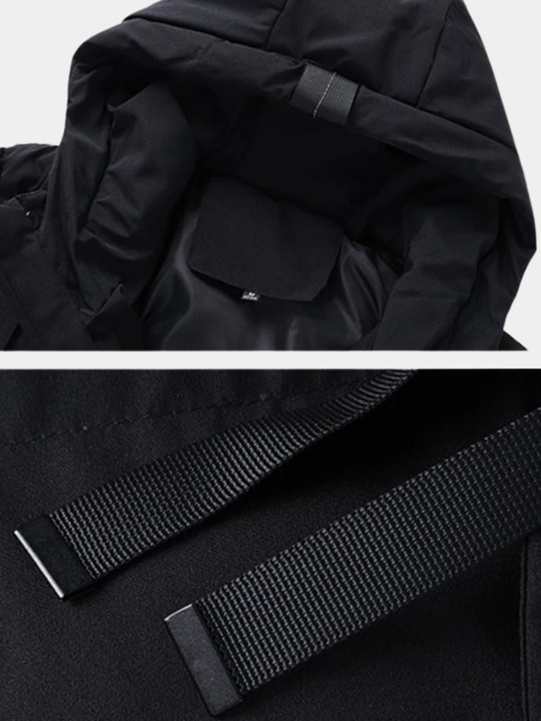 Minimalist Long Puffer Jacket for Men