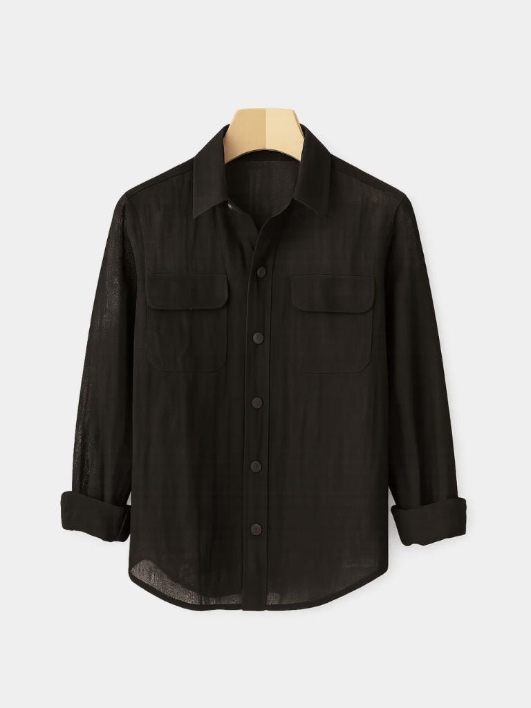 Minimalist Long Sleeve Shirt for Men