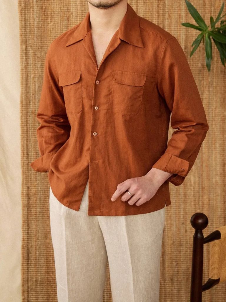 Minimalist Long Sleeve Shirt for Men