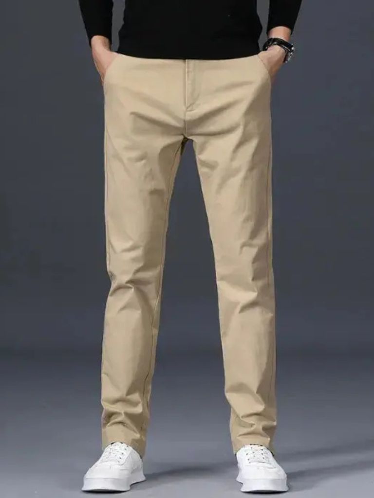 Minimalist Straight Trousers for Men