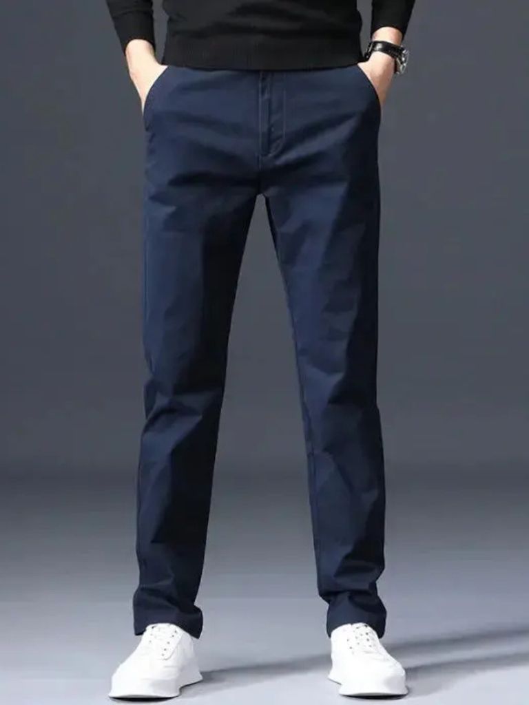 Minimalist Straight Trousers for Men