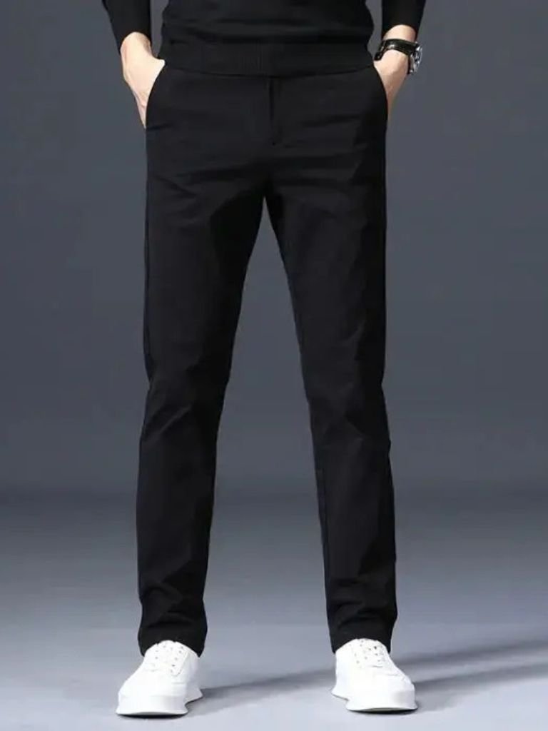Minimalist Straight Trousers for Men