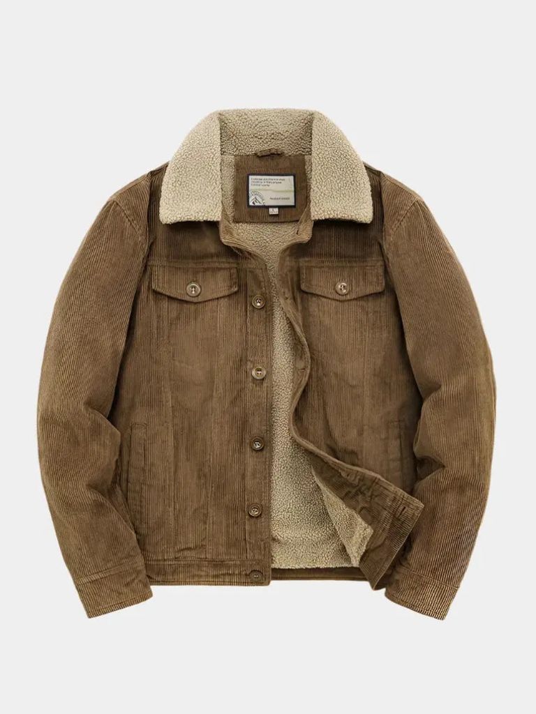 Minimalist Vintage Corduroy Jacket for Men