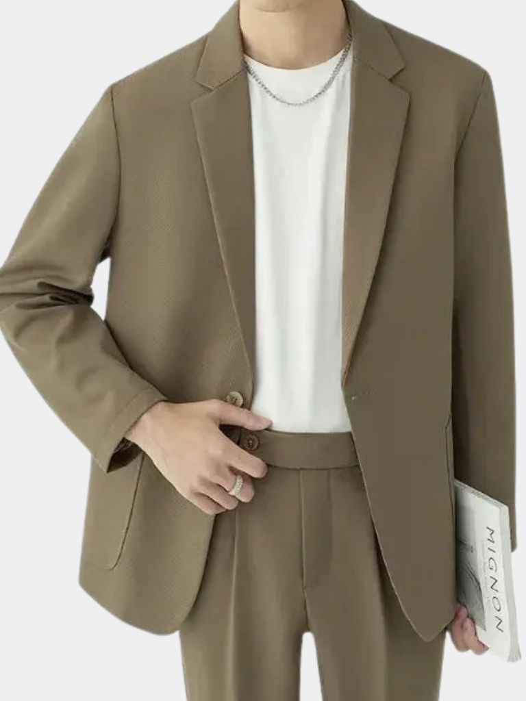 Modern Minimalist Suit Set for Men