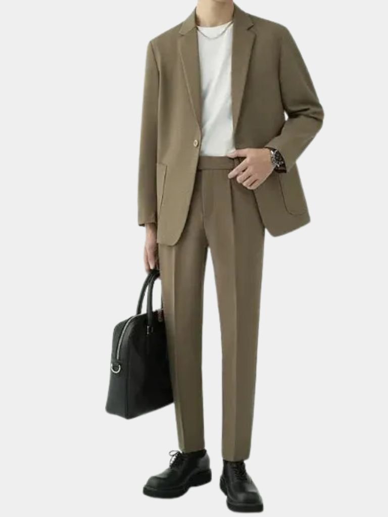 Modern Minimalist Suit Set for Men