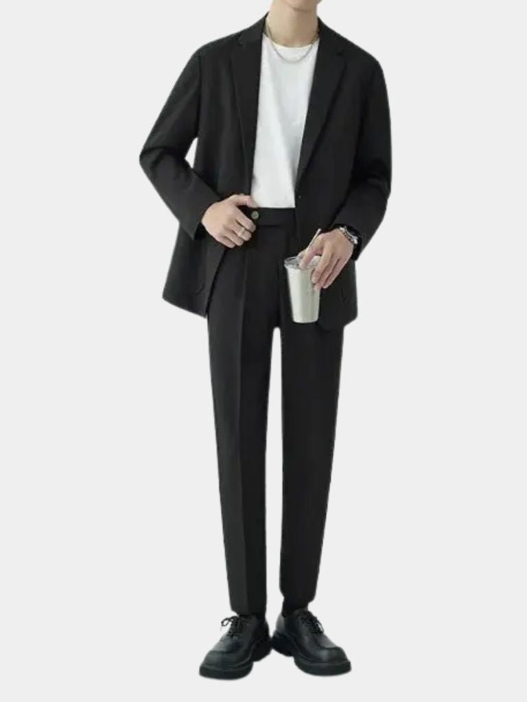 Modern Minimalist Suit Set for Men