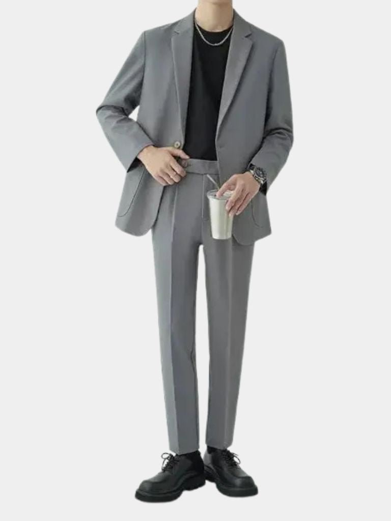 Modern Minimalist Suit Set for Men