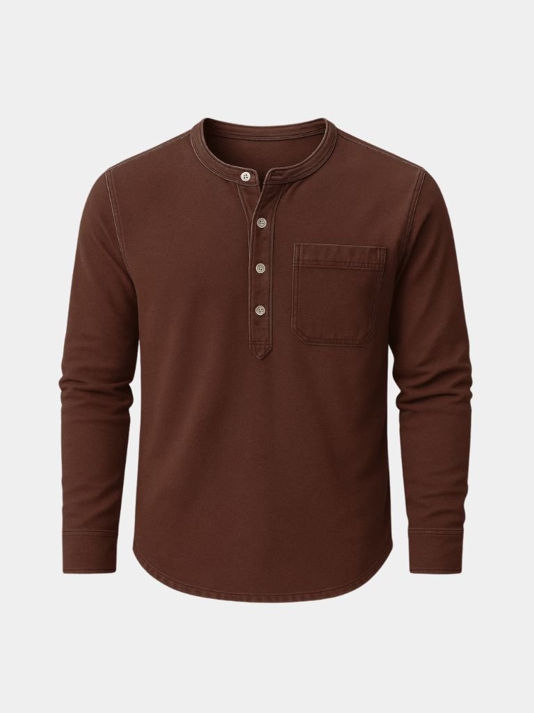 Nash Henley Long Sleeve Shirt for Men