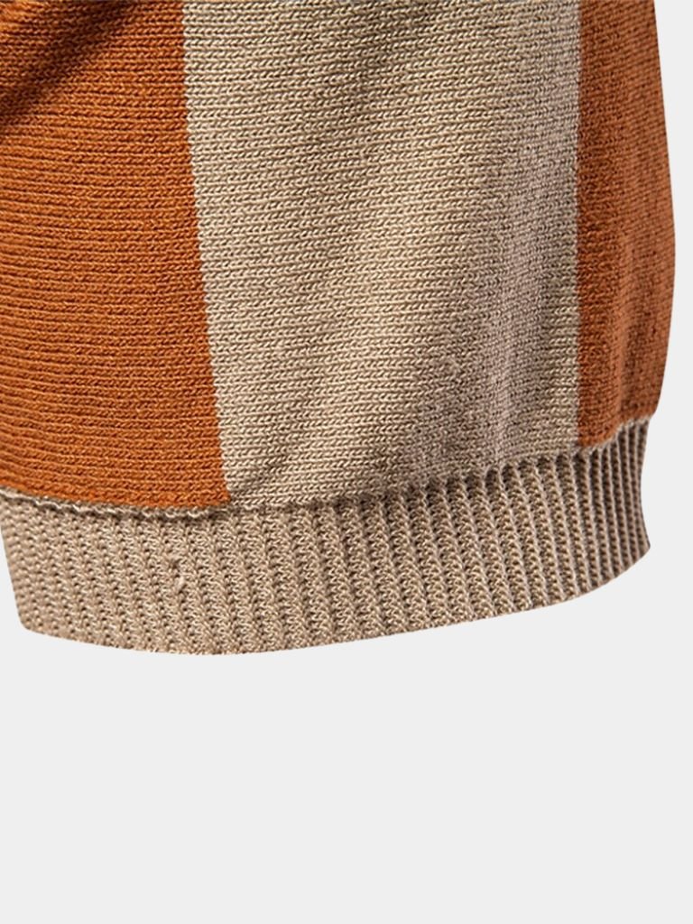 Navy Stripe Polo for Men