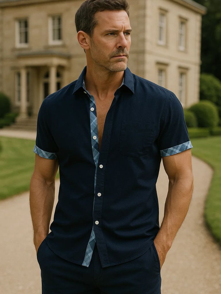 Ocean Detail Casual Shirt for Men