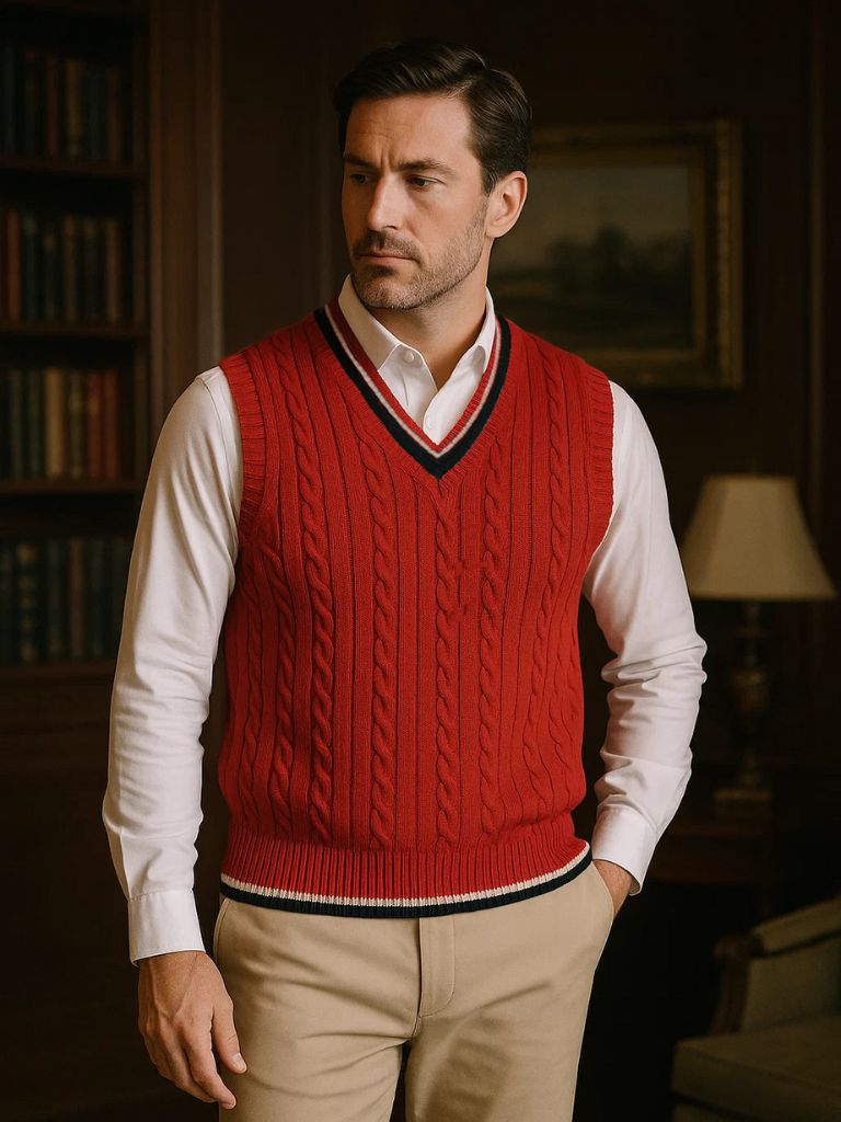Old Money Essential Knit Vest for Men