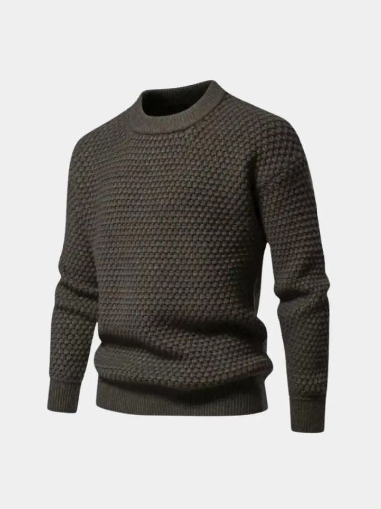 Old Money Textured Pullover for Men