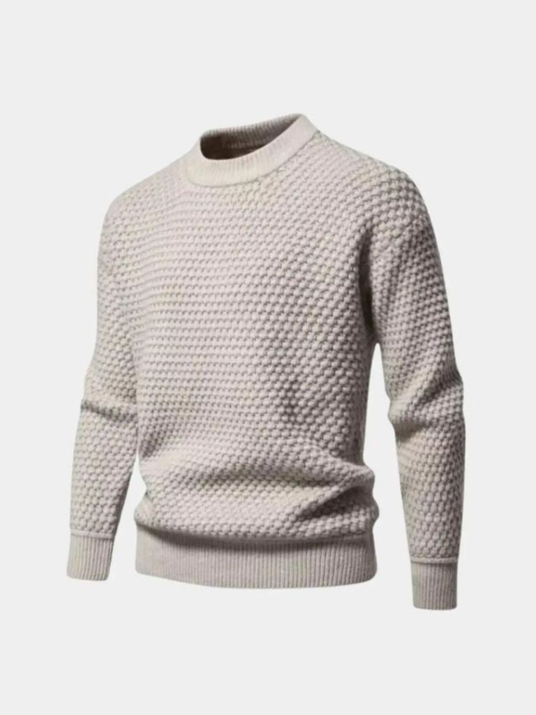 Old Money Textured Pullover for Men