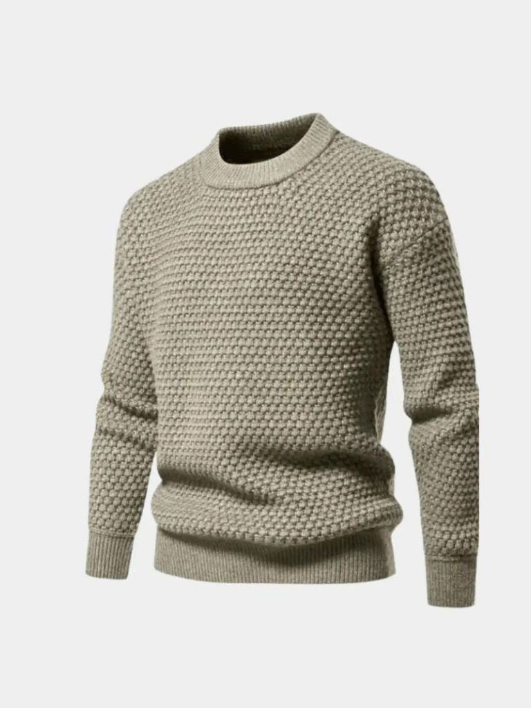Old Money Textured Pullover for Men