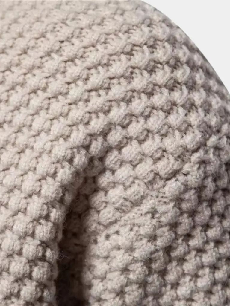 Old Money Textured Pullover for Men