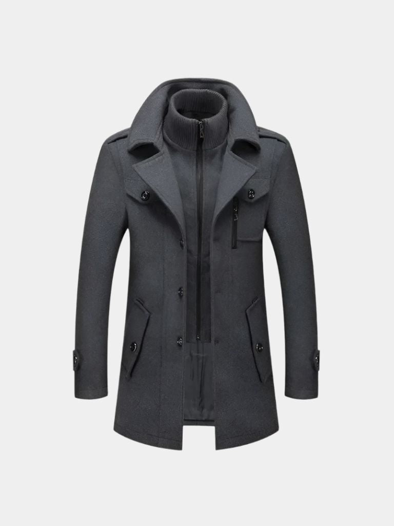 Old Money Two-Piece Winter Coat for Men