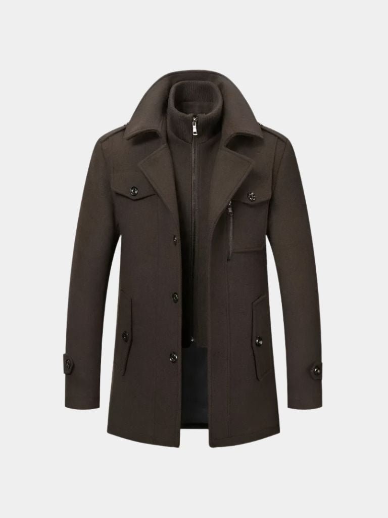 Old Money Two-Piece Winter Coat for Men