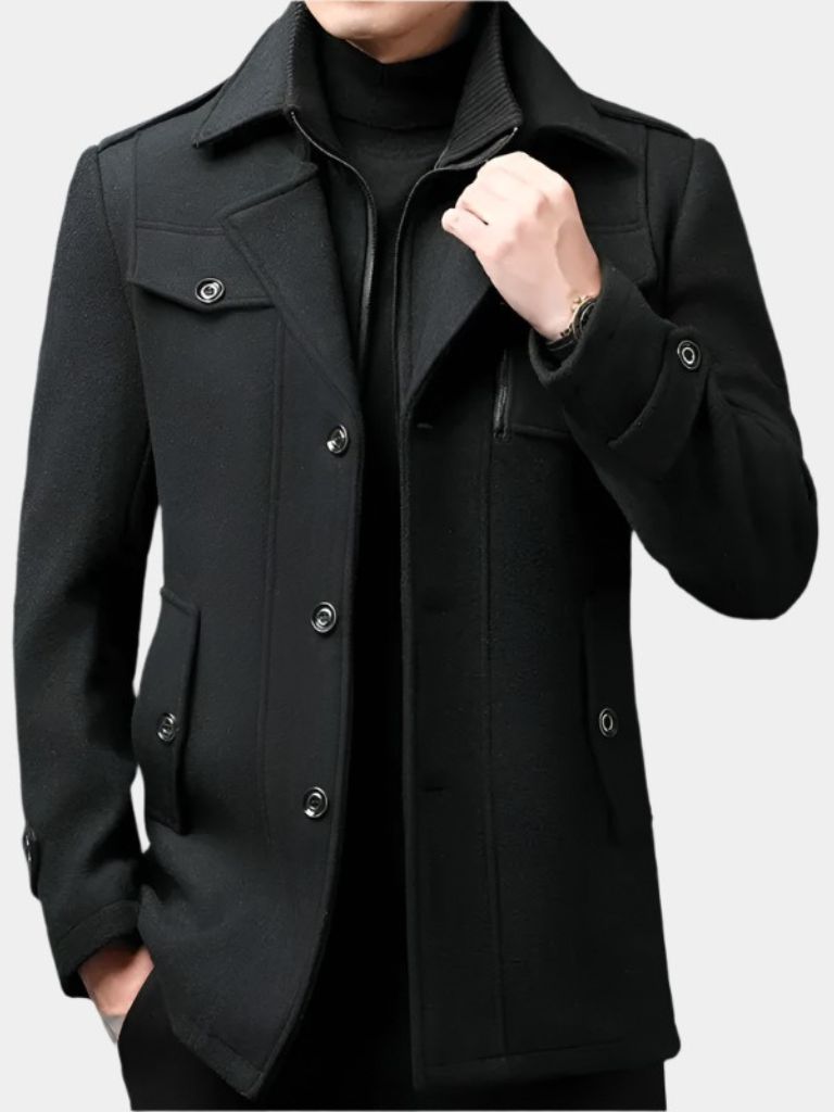 Old Money Two-Piece Winter Coat for Men